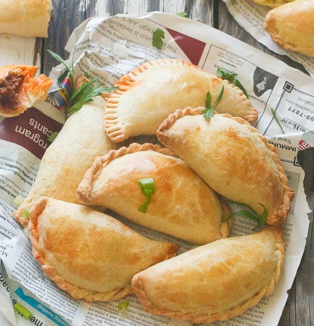 African Meat Pies ready to enjoy for a snack or appetizer
