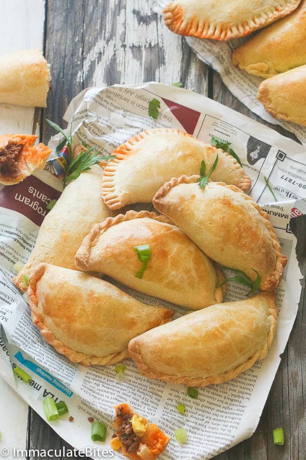 African Meat Pies ready to enjoy for a snack or appetizer